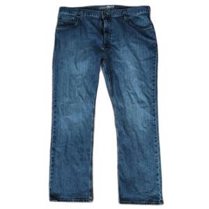 Carhartt Jeans Men's 40x30 Blue Rugged Flex Relaxed Fit Medium Wash BD2804M